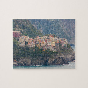 Sicht auf Corniglia, Cinque Terre, Italien Puzzle