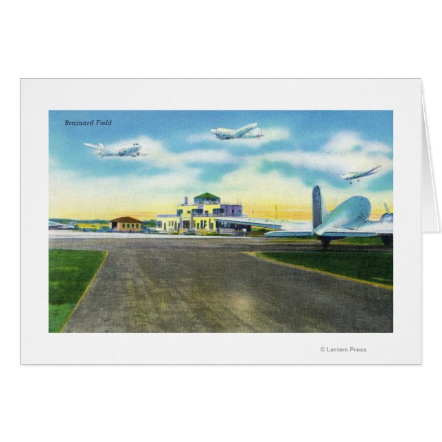 Sicht auf das Brainarfeld, Flugzeug Landung & (Vorderseite (Horizontal))