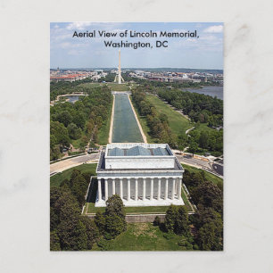 Sicht auf das Lincoln Memorial Washington DC Beile Postkarte