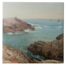 Sicht auf das Meer (Küstenlandschaft) (Marine) Fliese