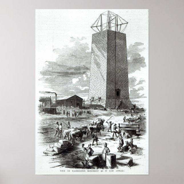 Sicht auf das Washington-Denkmal Poster (Vorne)