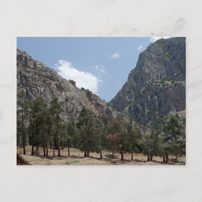 Sicht auf Delphi, Griechenland Postkarte (Vorderseite)