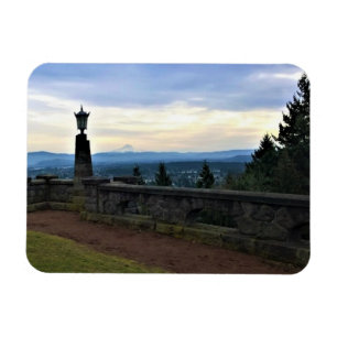 Sicht auf den Berg Hood, Portland, Oregon Magnet