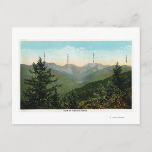 Sicht auf den Berg Marcy, Saddleback, Sägezahnwelt Postkarte