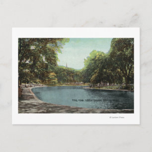 Sicht auf den Boston Common Frog Pond # 2 Postkarte