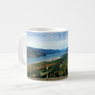 Sicht auf den Columbia River, Columbia River Gorge Kaffeetasse