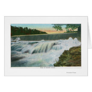 Sicht auf den Damm bei Ausable Chasm