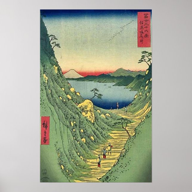 Sicht auf den Fuji 29 Poster (Vorne)