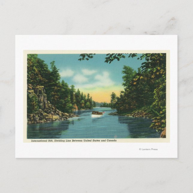 Sicht auf den internationalen Riss Postkarte (Vorderseite)