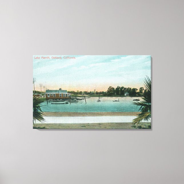 Sicht auf den MerrittOakland, CA Leinwanddruck (Vorderseite)