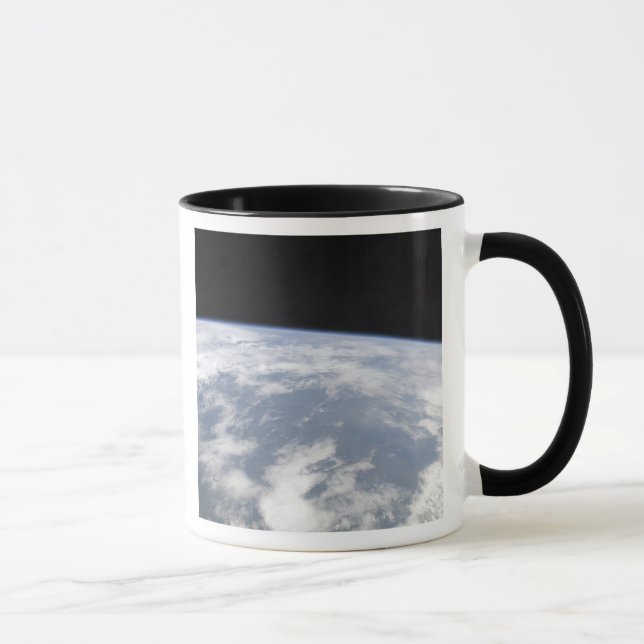 Sicht auf den Planeten Erde vom Weltraum Tasse (Rechts)