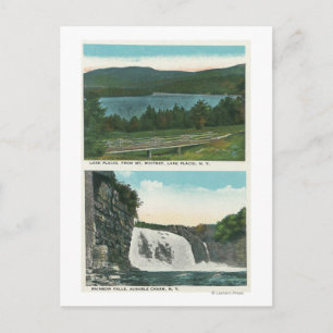 Sicht auf den See von Whitney, Regenbogenfälle Postkarte