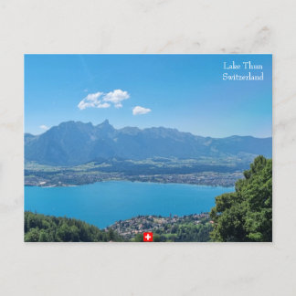 Sicht auf den Thunersee, Schweiz Postkarte