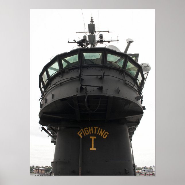 Sicht auf den vorderen Teil der Aufbaustruktur Poster (Vorne)