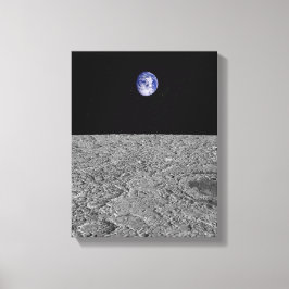 Sicht auf die Erde vom Mond Leinwanddruck