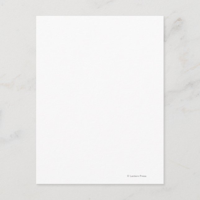 Sicht auf die Frau in Kanuen Postkarte (Vorderseite)