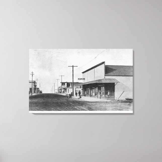 Sicht auf die George Street Leinwanddruck (Vorderseite)