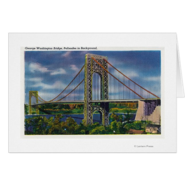 Sicht auf die George Washington Bridge (Vorderseite (Horizontal))