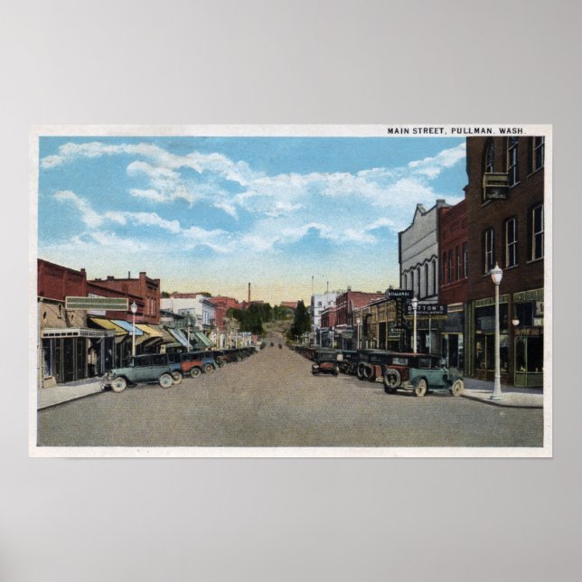 Sicht auf die Hauptstraße 5 Poster (Vorne)