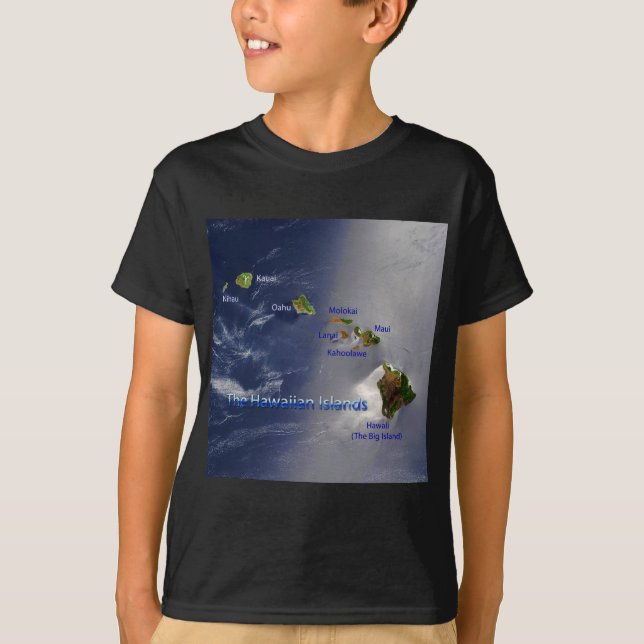 Sicht auf die Hawaiianischen Inseln T-Shirt (Vorderseite)