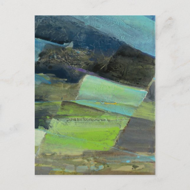Sicht auf die Küste II | Abstrakte Print 2 Postkarte (Vorderseite)