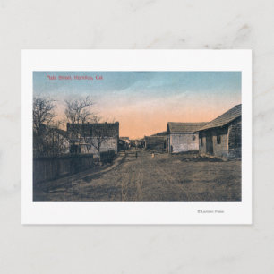 Sicht auf die Main StreetHornitos, CA Postkarte