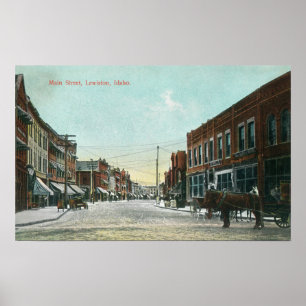 Sicht auf die Main StreetLewiston, ID Poster