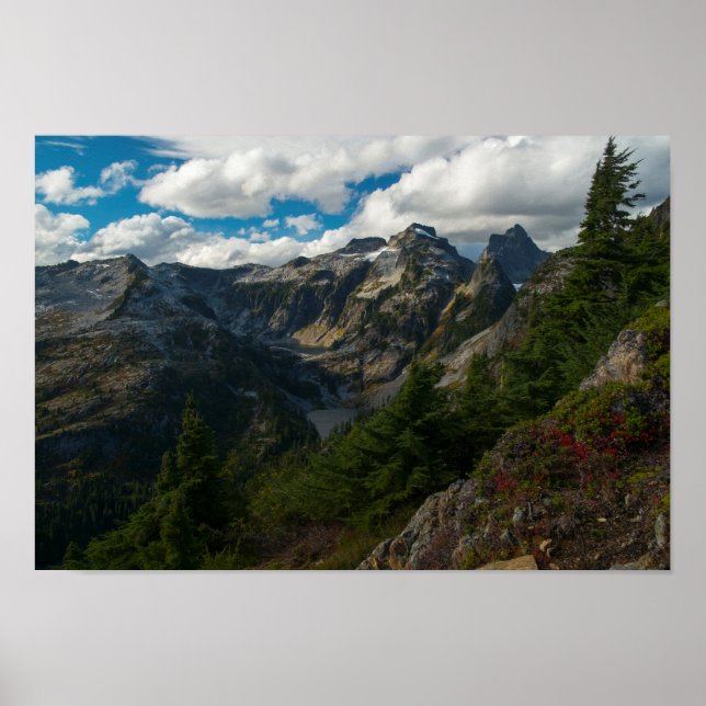 Sicht auf die mittleren und unteren Thornton-Seen Poster (Vorne)