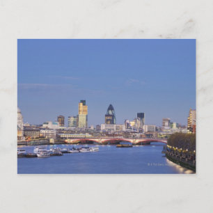 Sicht auf die Skyline Postkarte