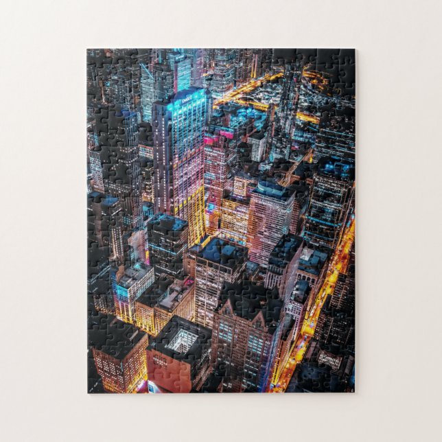 Sicht auf die Stadt Puzzle (Vertikal)