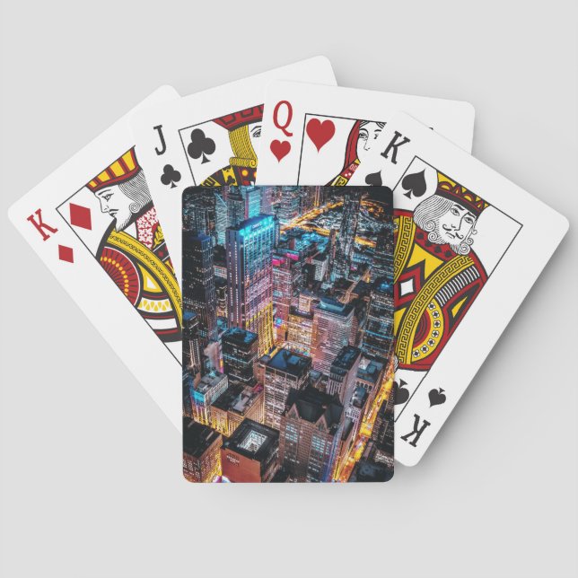 Sicht auf die Stadt Spielkarten (Rückseite)