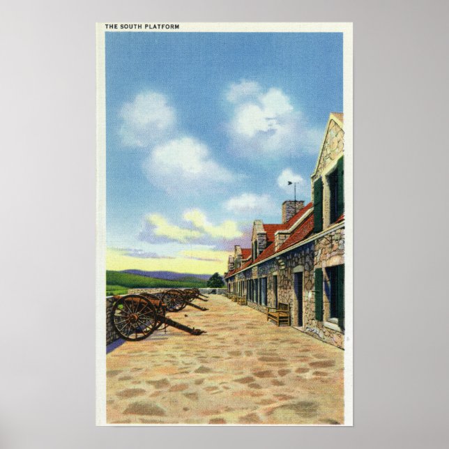 Sicht auf die Südplattform Poster (Vorne)