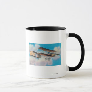 Sicht auf die Voisin BiplaneFrankreich Tasse