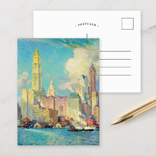 Sicht auf die Wall Street   Colin Campbell Cooper Postkarte