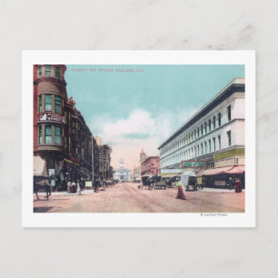 Sicht auf die Washington Street Oakland, CA Postkarte