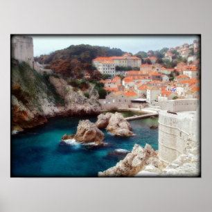 Sicht auf Dubrovnik Poster