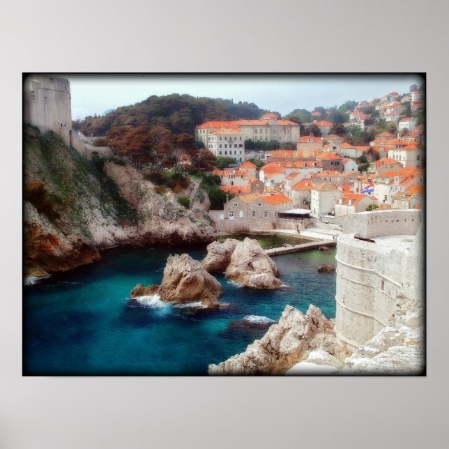 Sicht auf Dubrovnik Poster (Vorne)