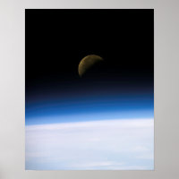 Sicht auf Erde und Mond aus Kolumbien (STS-107)