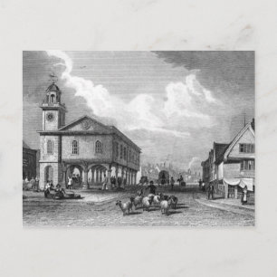 Sicht auf Faversham, Kent, 1832 Postkarte