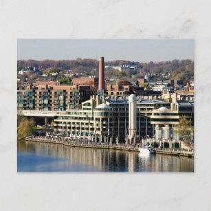Sicht auf Georgetown und Waterfront-Washington DC Postkarte