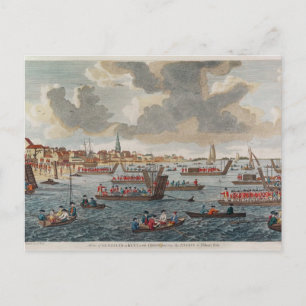 Sicht auf Gravesend mit Truppen Postkarte