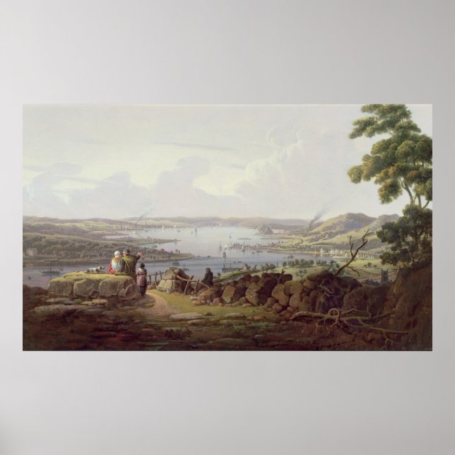 Sicht auf Greenock, Schottland Poster (Vorne)