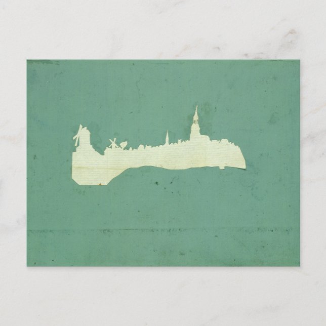 Sicht auf Hamburg Postkarte (Vorderseite)
