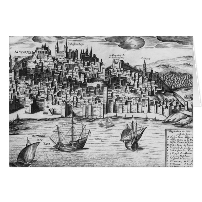 Sicht auf Lissabon (Vorderseite (Horizontal))