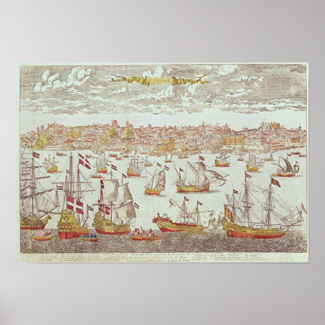 Sicht auf Lissabon Poster (Vorne)