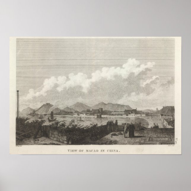 Sicht auf Macau in der China Poster (Vorne)