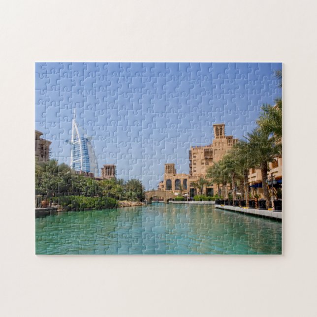 Sicht auf Madinat Jumeirah, Dubai Puzzle (Horizontal)