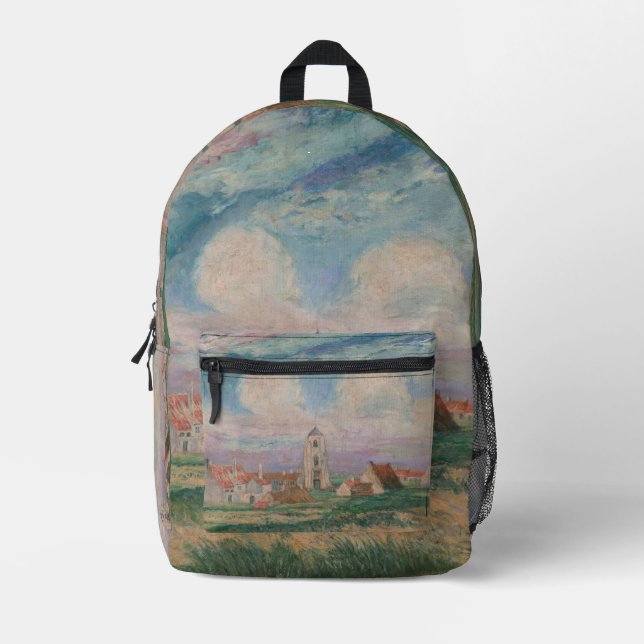 Sicht auf Mariakerke Bedruckter Rucksack (Vorderseite)