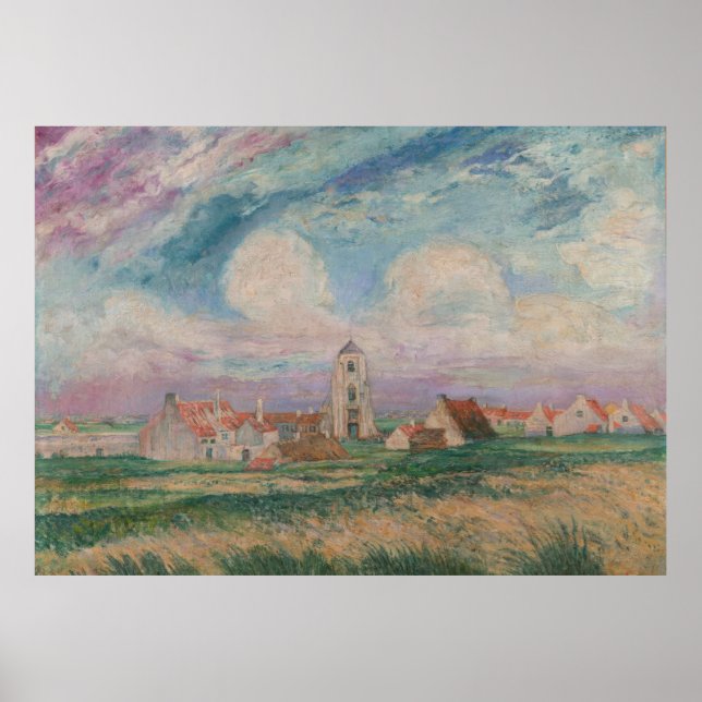 Sicht auf Mariakerke Poster (Vorne)