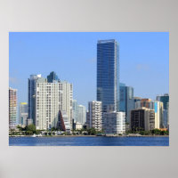 Sicht auf Miami Skyline